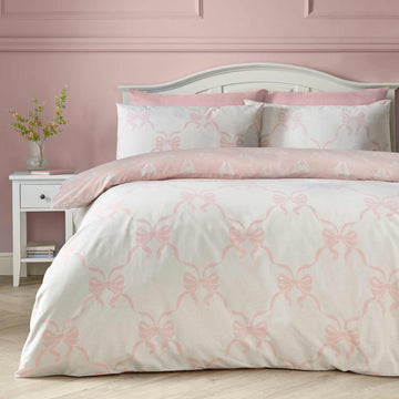 Pretty Bows Duvet Cover Set - Pink