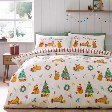 Parure de couette Capy Noël - Crème