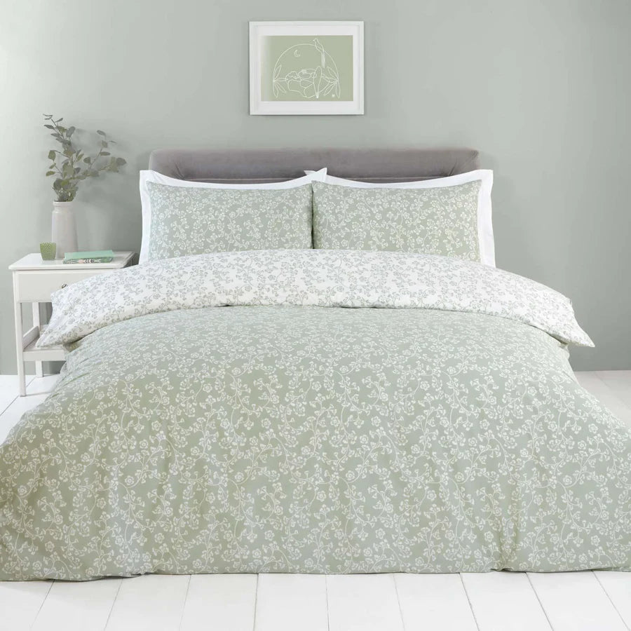 Sade Duvet Cover Set - Green