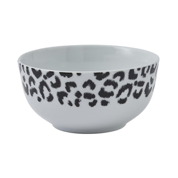 Feline Friends Porcelain Bowl - White