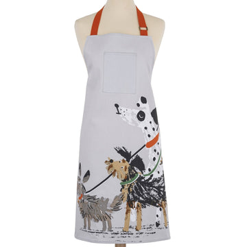 Dog Days Cotton Apron - Grey