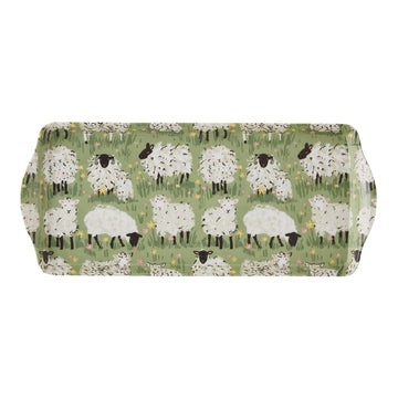 Woolly Sheep Small Serving Tray - Green