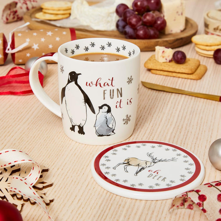 What Fun Mug & Coaster Set - Williamsons Factory Shop