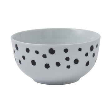 Dog Days Porcelain Bowl - White