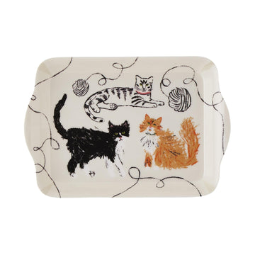 Feline Friends Scatter Tray - Cream