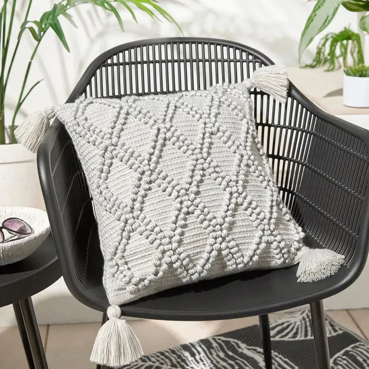 Drift Home Alda Cushion - Grey - Williamsons Factory Shop