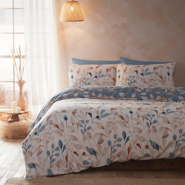 Drift Home Anya Duvet Cover Set - Blue - Williamsons Factory Shop