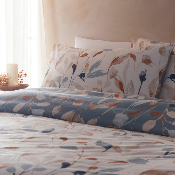 Drift Home Anya Duvet Cover Set - Blue - Williamsons Factory Shop