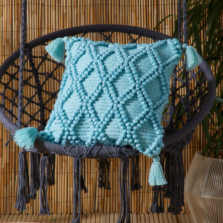 Drift Home Alda Cushion - Duck Egg - Williamsons Factory Shop