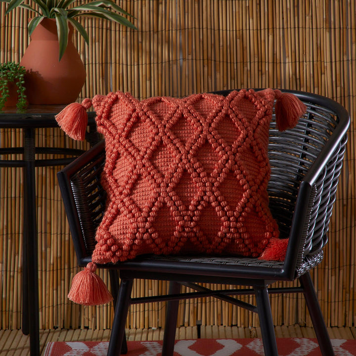 Drift Home Alda Cushion - Terracotta - Williamsons Factory Shop