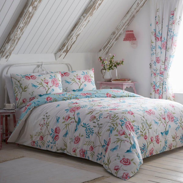 Dreams & Drapes Amelle Duvet Cover Set - Blue - Williamsons Factory Shop