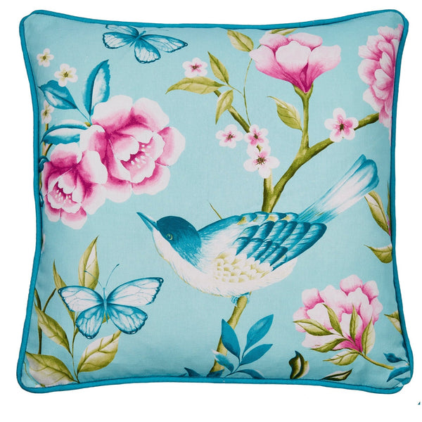 Dreams & Drapes Amelle Outdoor Cushion - Blue - Williamsons Factory Shop