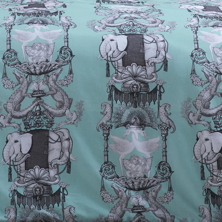 Laurence Llewelyn-Bowen Animalia Duvet Cover Set - Duck Egg - Williamsons Factory Shop
