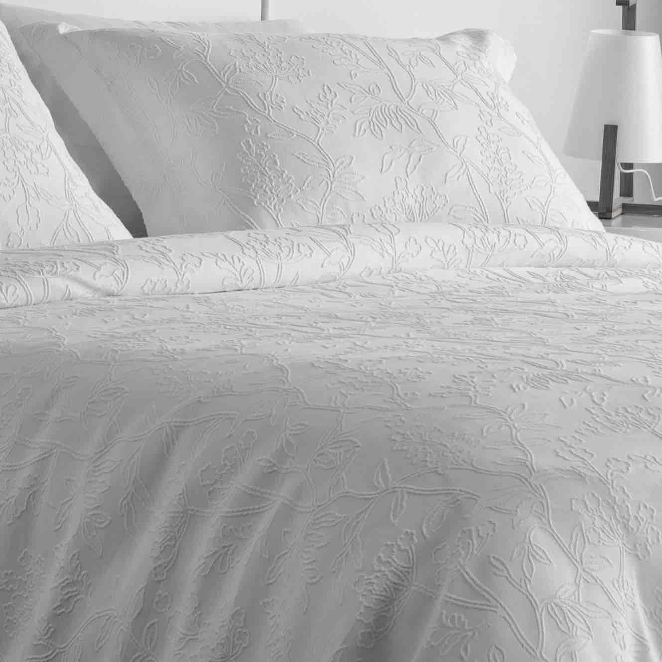 Arley Jacquard Duvet Cover Set - Ivory