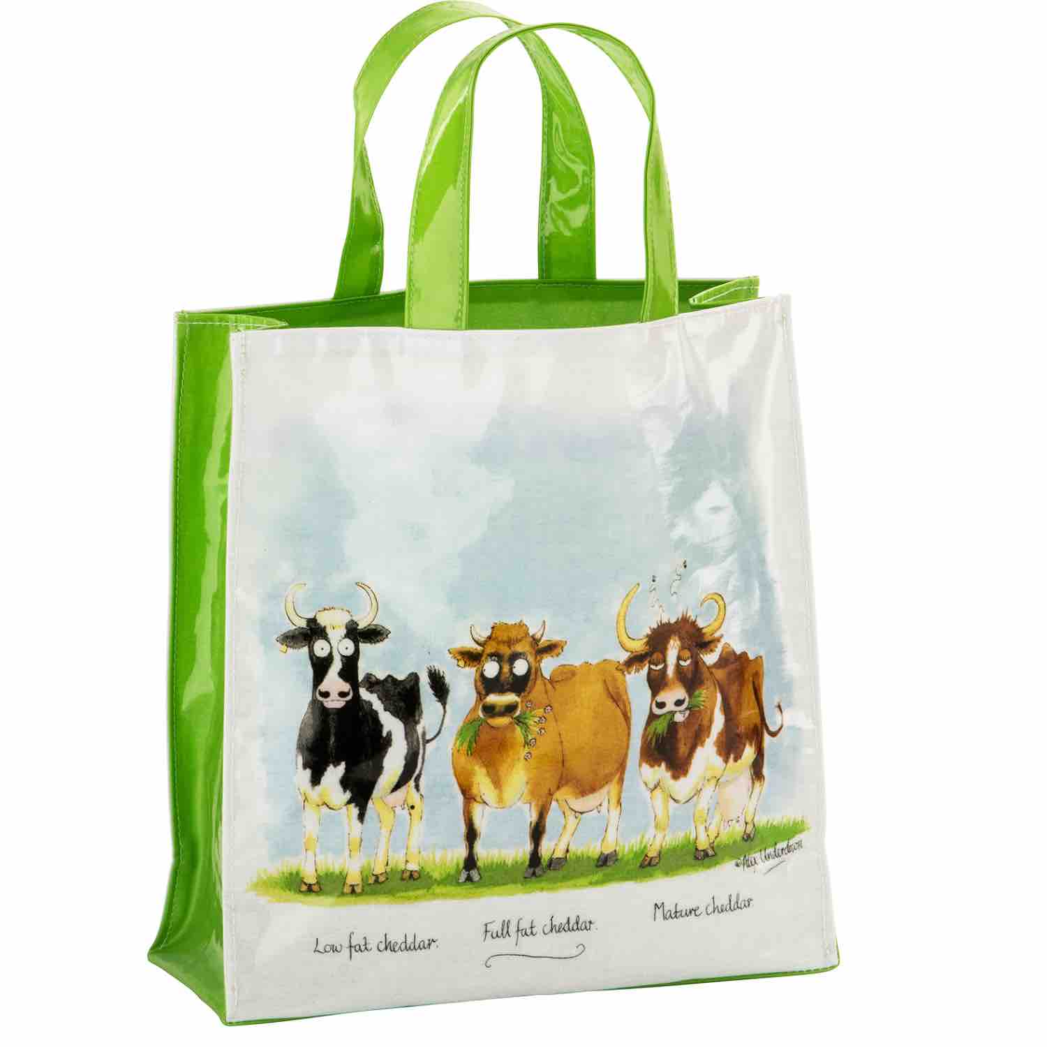 Cheddar Cows PVC Gusset Bag