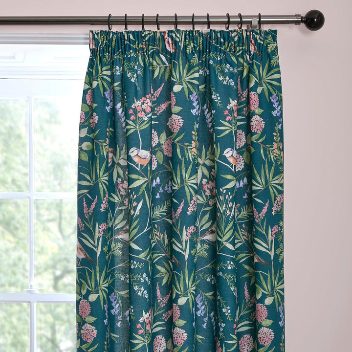 Dreams & Drapes Caraway Pencil Pleat Curtains - Green - Williamsons Factory Shop