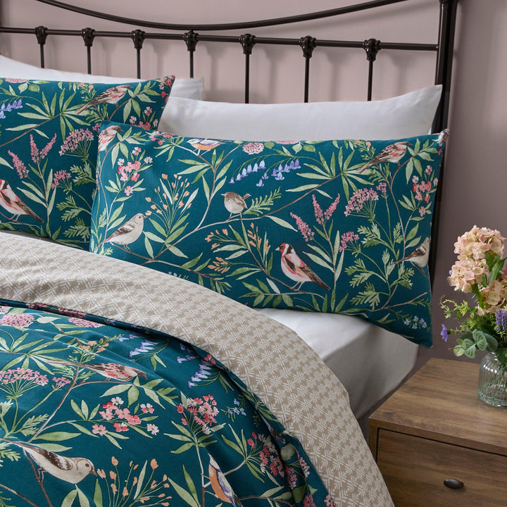 Dreams & Drapes Caraway Duvet Cover Set - Green - Williamsons Factory Shop