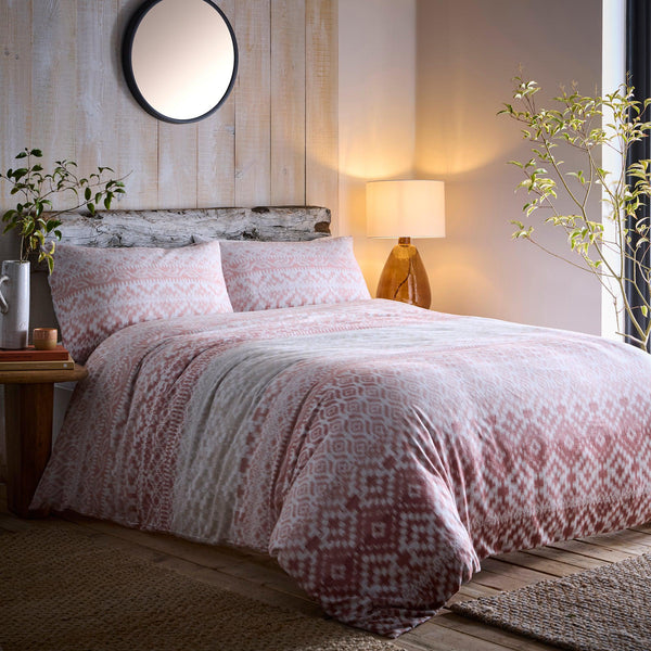 Appletree Hygge Bergen Duvet Cover Set - Terracotta - Williamsons Factory Shop