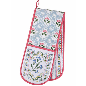 Boho Floral Double Oven Glove - Multi