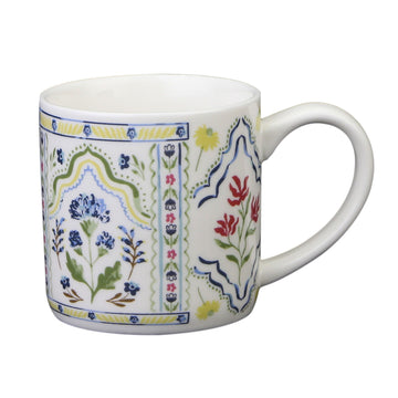Boho Floral Bone China Mug - Multi
