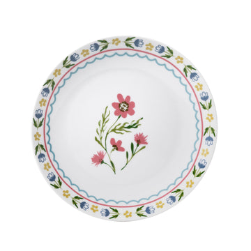 Boho Floral Porcelain Side Plate - Multi
