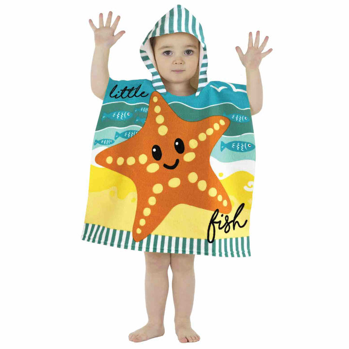 Kids Hooded Poncho Pal Robe (1 -3 Years) - Williamsons Factory Shop