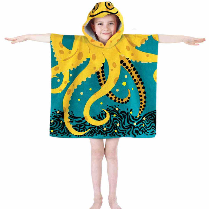 Kids Hooded Poncho Pal Robe (3+ Years) - Williamsons Factory Shop