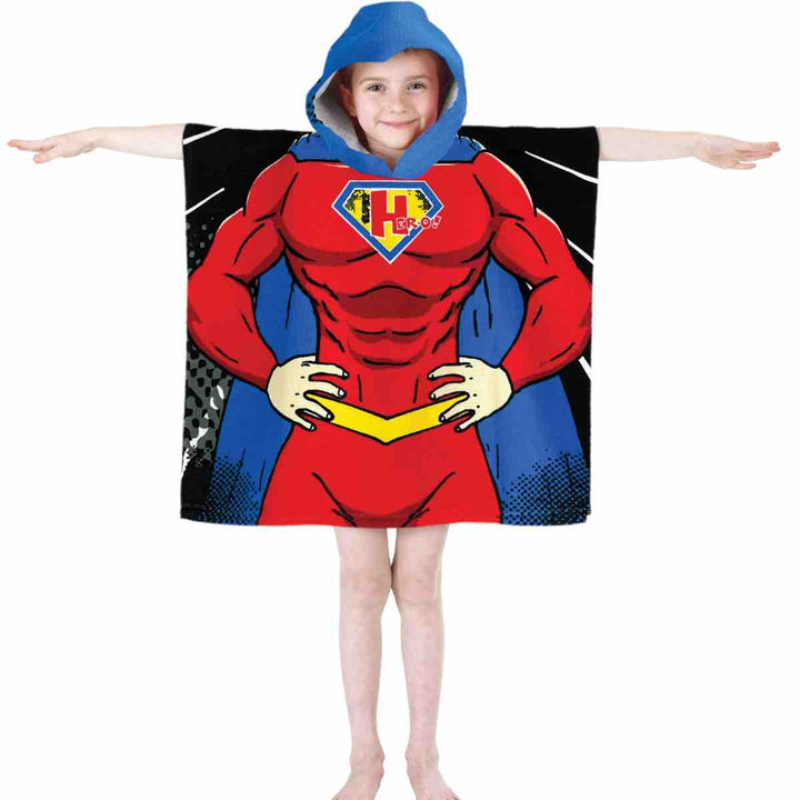 Kids Hooded Poncho Pal Robe (3+ Years) - Williamsons Factory Shop