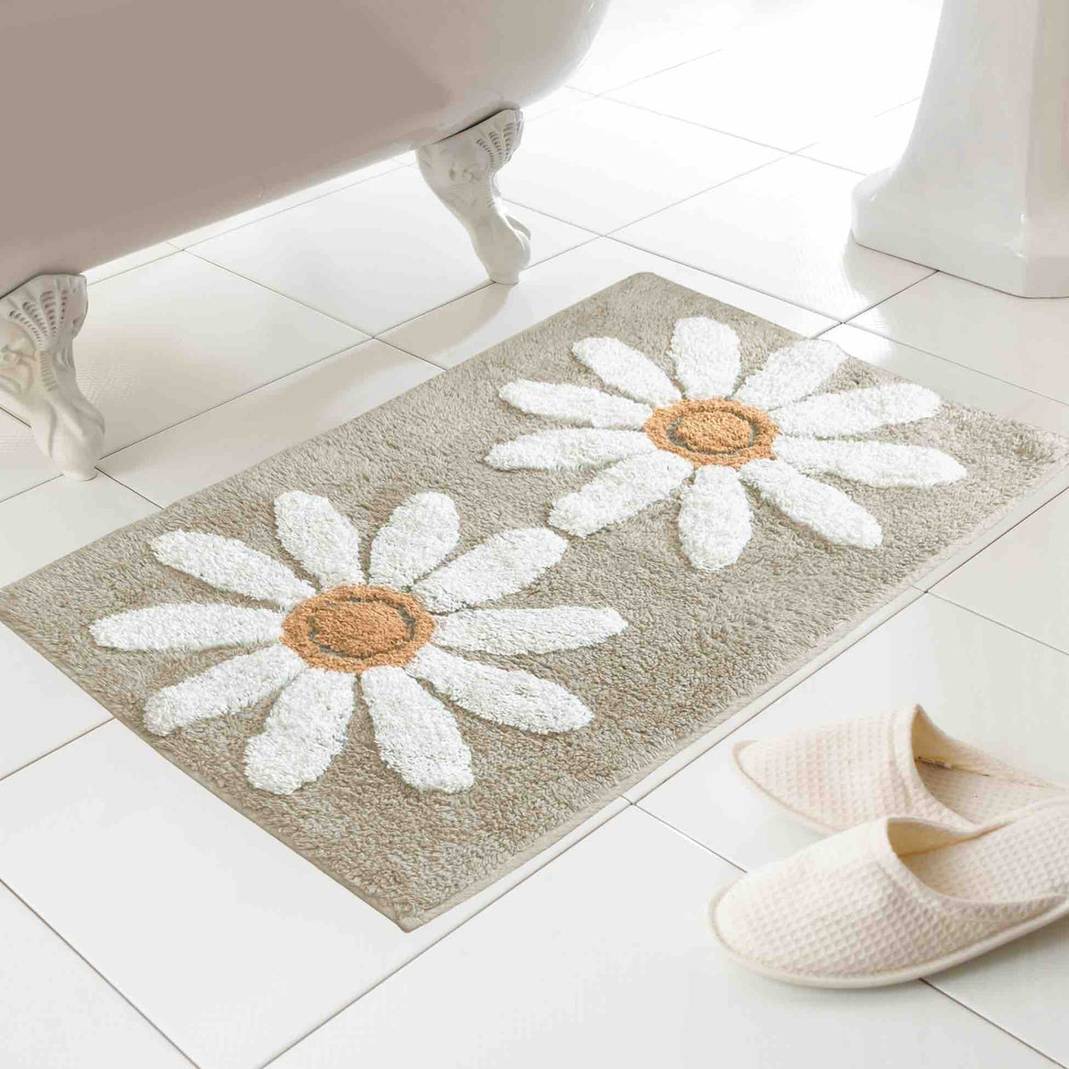Fluer Bath Mat - Natural - Williamsons Home