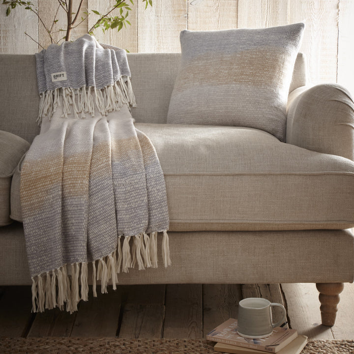 Drift Home Bretton Cushion - Ochre - Williamsons Factory Shop