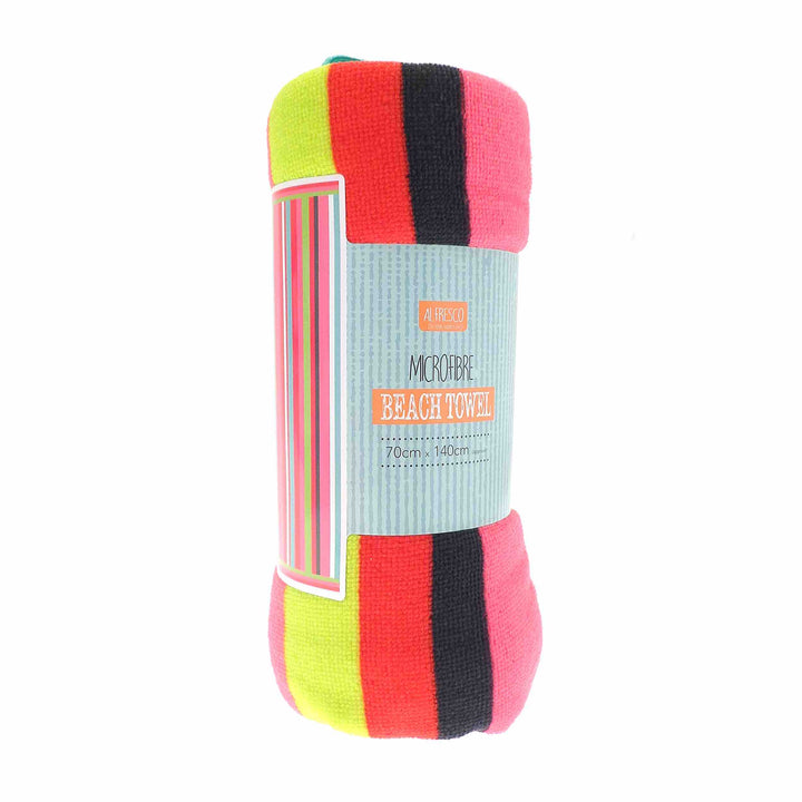 Alfresco Microfibre Beach Towel - Pink - Williamsons Factory Shop