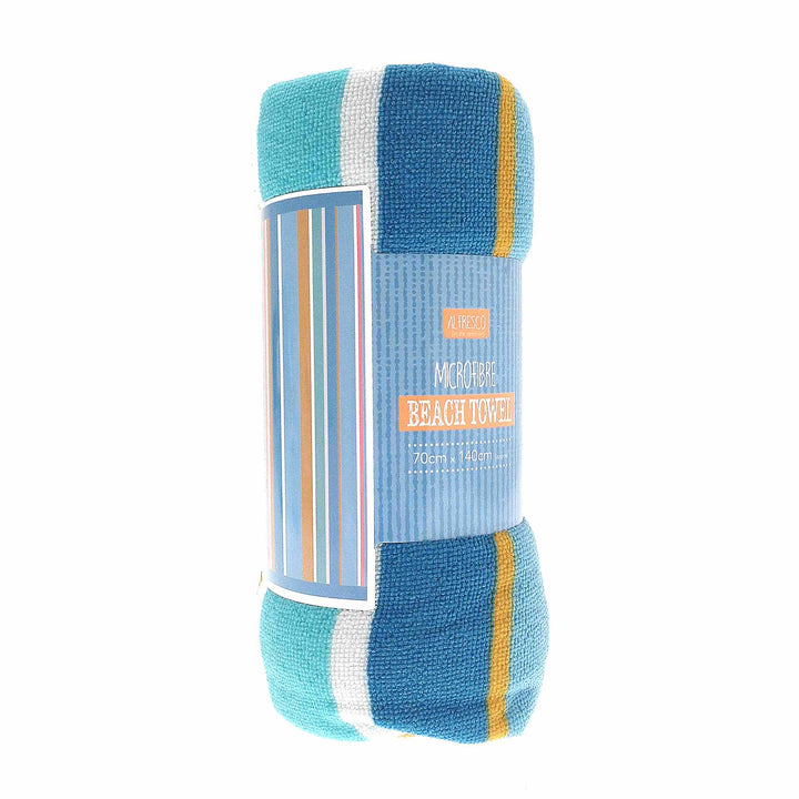Alfresco Microfibre Beach Towel - Blue - Williamsons Factory Shop