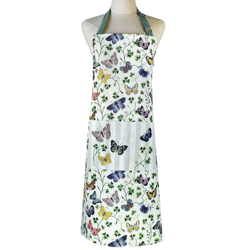 Butterfly Grove Cotton Apron - Blue
