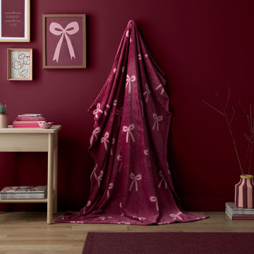 Bows Throw - Berry