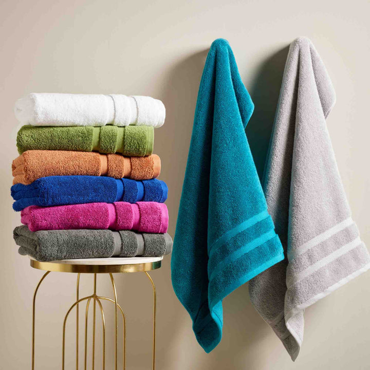Christy Signum Combed Cotton Towel - Dove Grey - Williamsons Factory Shop