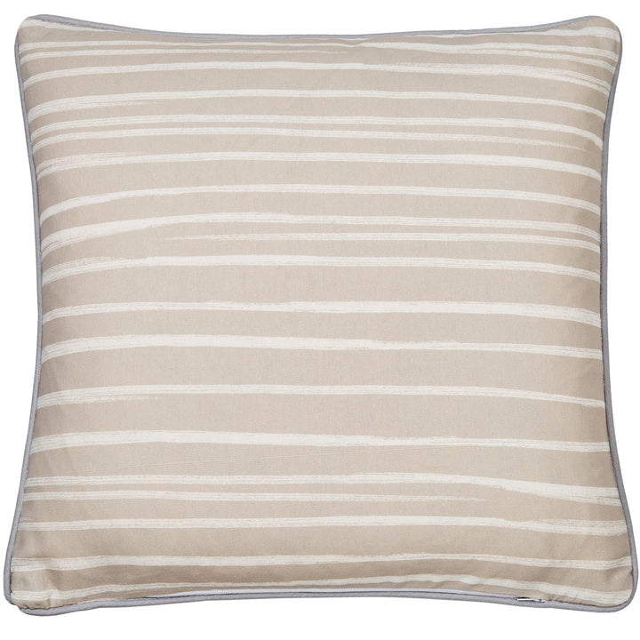 Fusion Beach Huts Outdoor Cushion - Natural - Williamsons Factory Shop