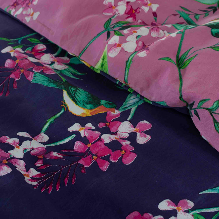 Deyongs 1846 Bird Garden Duvet Cover Set - Plum - Williamsons Factory Shop