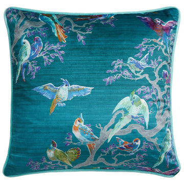 Laurence Llewelyn-Bowen Birdity Absurdity Cushion - Blue