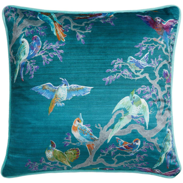 Laurence Llewelyn-Bowen Birdity Absurdity Cushion - Blue