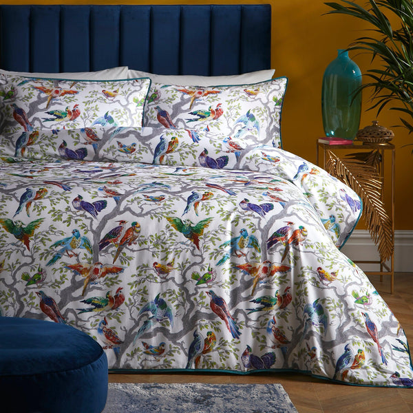 Laurence Llewelyn-Bowen Birdity Absurdity Duvet Cover Set - Multi - Williamsons Factory Shop