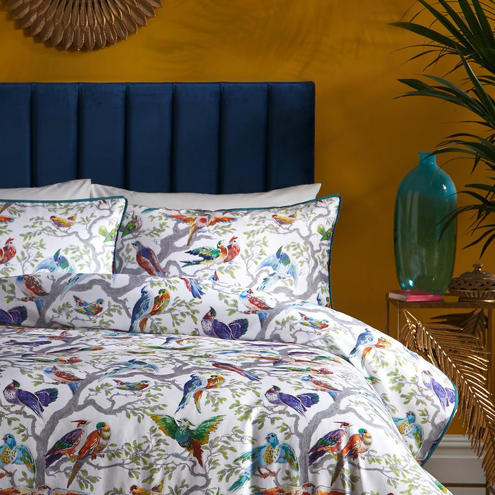 Laurence Llewelyn-Bowen Birdity Absurdity Duvet Cover Set - Multi - Williamsons Factory Shop