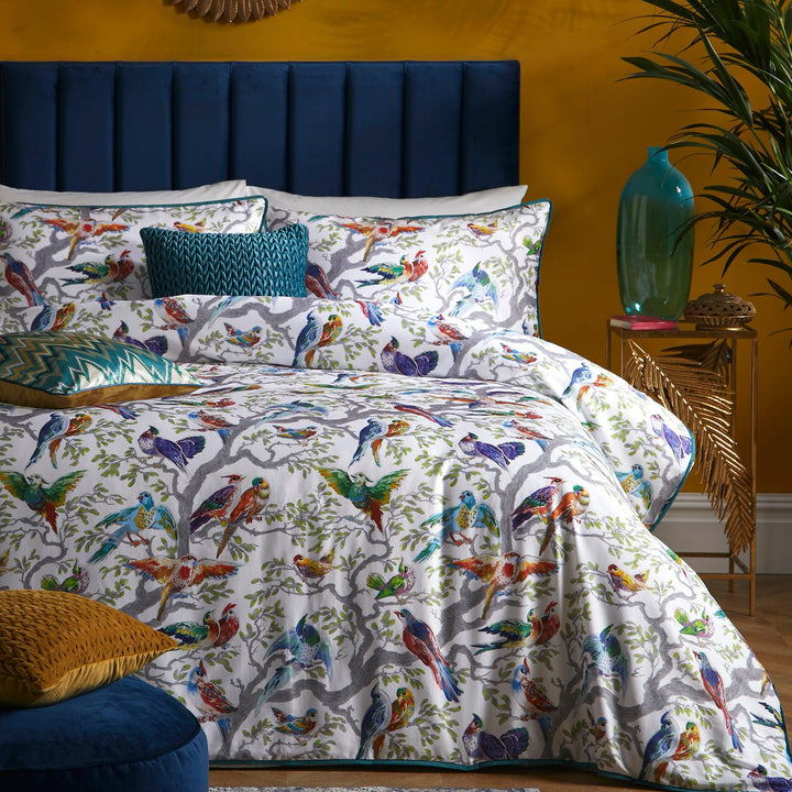 Laurence Llewelyn-Bowen Birdity Absurdity Duvet Cover Set - Multi - Williamsons Factory Shop