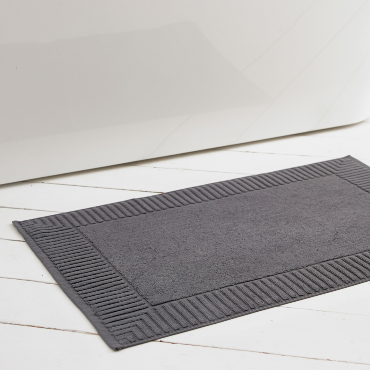 Bliss Pima Cotton Bath Mat - Carbon