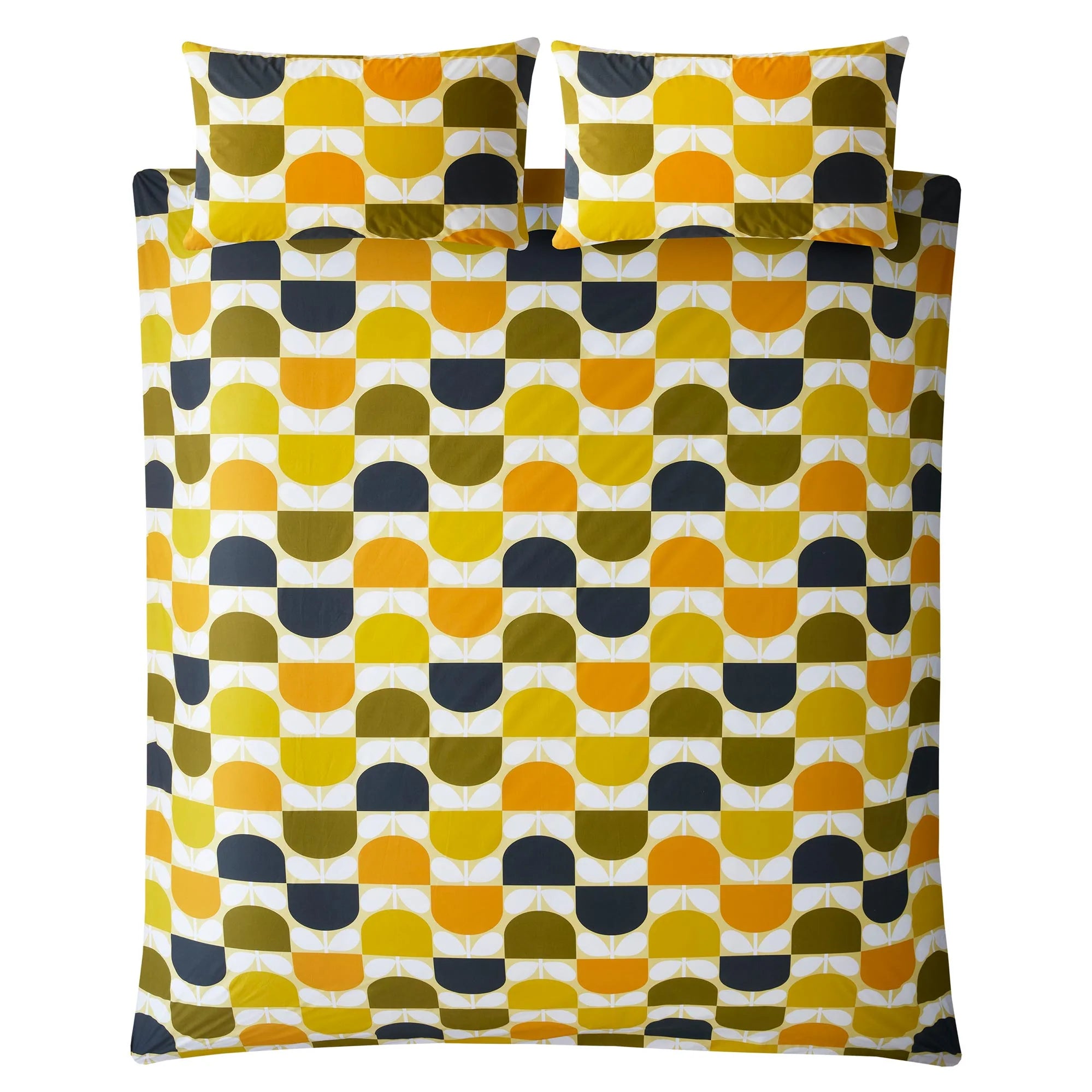 Orla Kiely Block Stem Duvet Cover Set - Sicilian Lemon