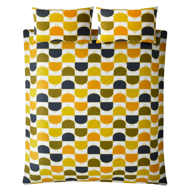 Orla Kiely Block Stem Duvet Cover Set - Sicilian Lemon - Williamsons Factory Shop