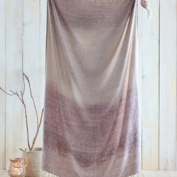 Drift Home Bretton Throw - Mauve - Williamsons Factory Shop