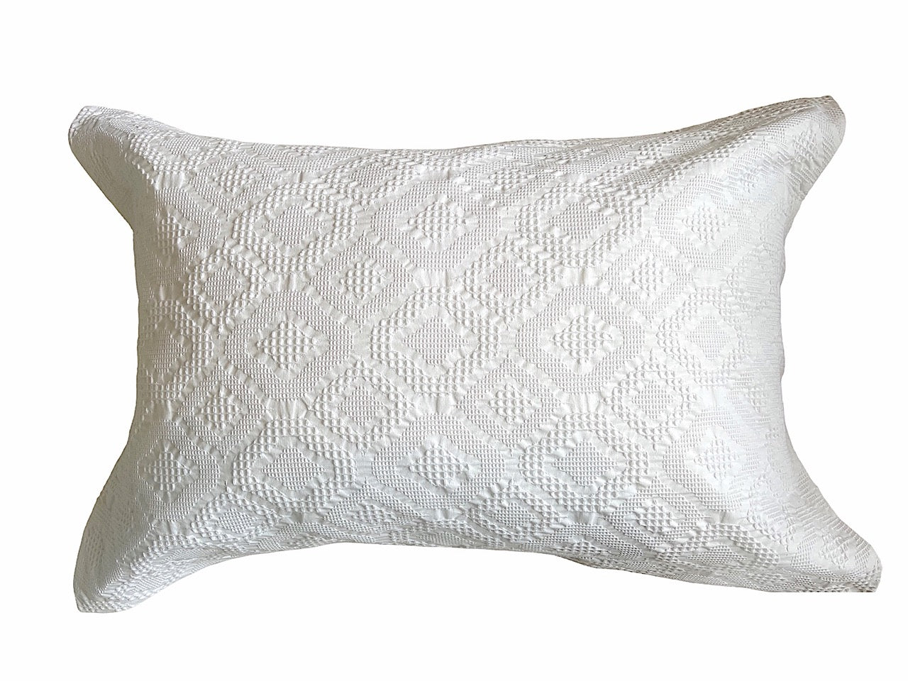 Brittany Jacquard Lace Duvet Cover Set - White