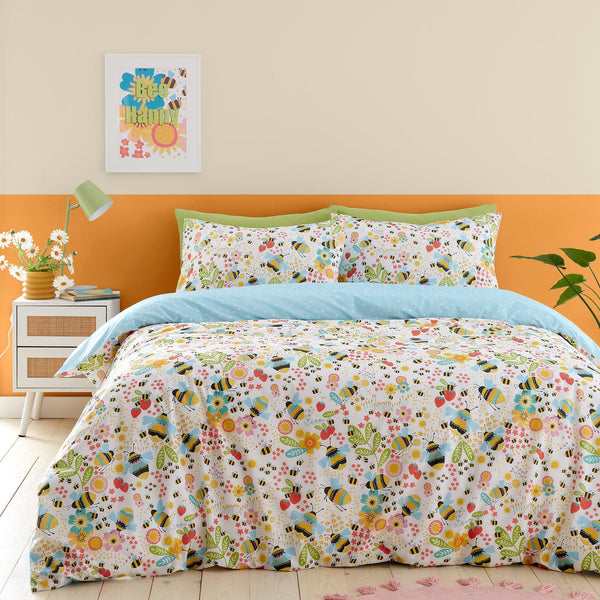 Fusion Buzzy Bee Duvet Cover Set - Ochre - Williamsons Factory Shop