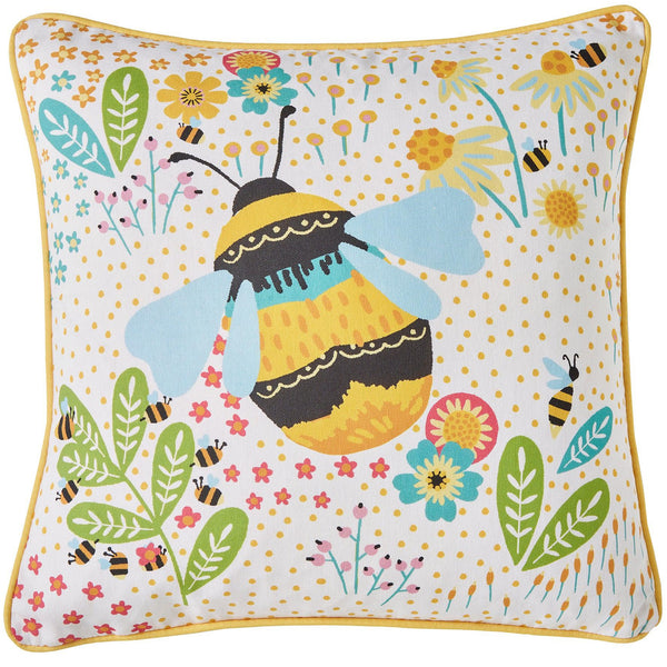 Fusion Buzzy Bee Outdoor Cushion - Ochre - Williamsons Factory Shop