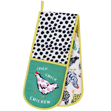 Chick Chicken Double Oven Glove - Yellow